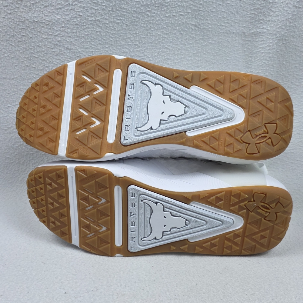 Under Armour Project Rock 6 Men's Shoes Size 12 White Gum Bottom Gym Training - Picture 9 of 12